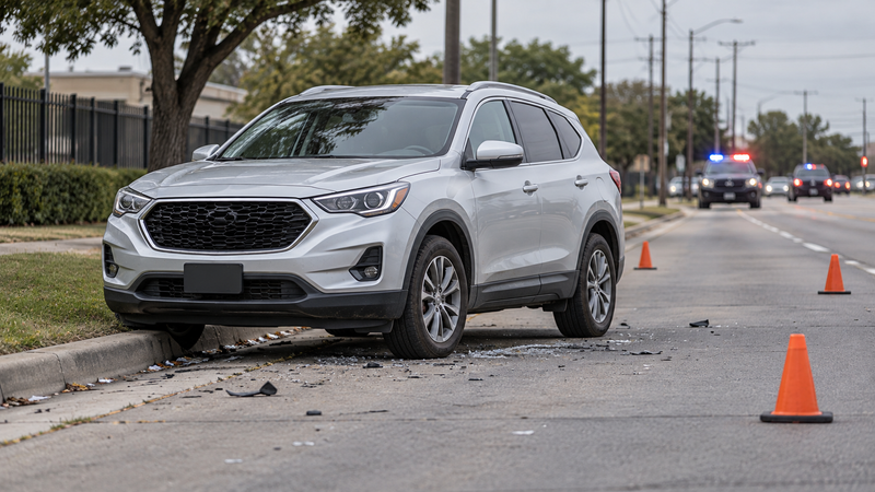 Illustration of a Fort Bend County stolen vehicle recovered after a Beaumont pursuit